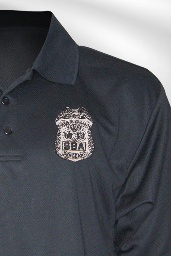 SBA Black Polo | Gray Shield